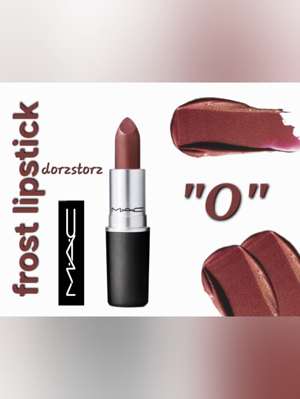 MAC Frost Lipstick • “O” • .10 oz • Rare & Discontinued • New in Box • Soft Glam